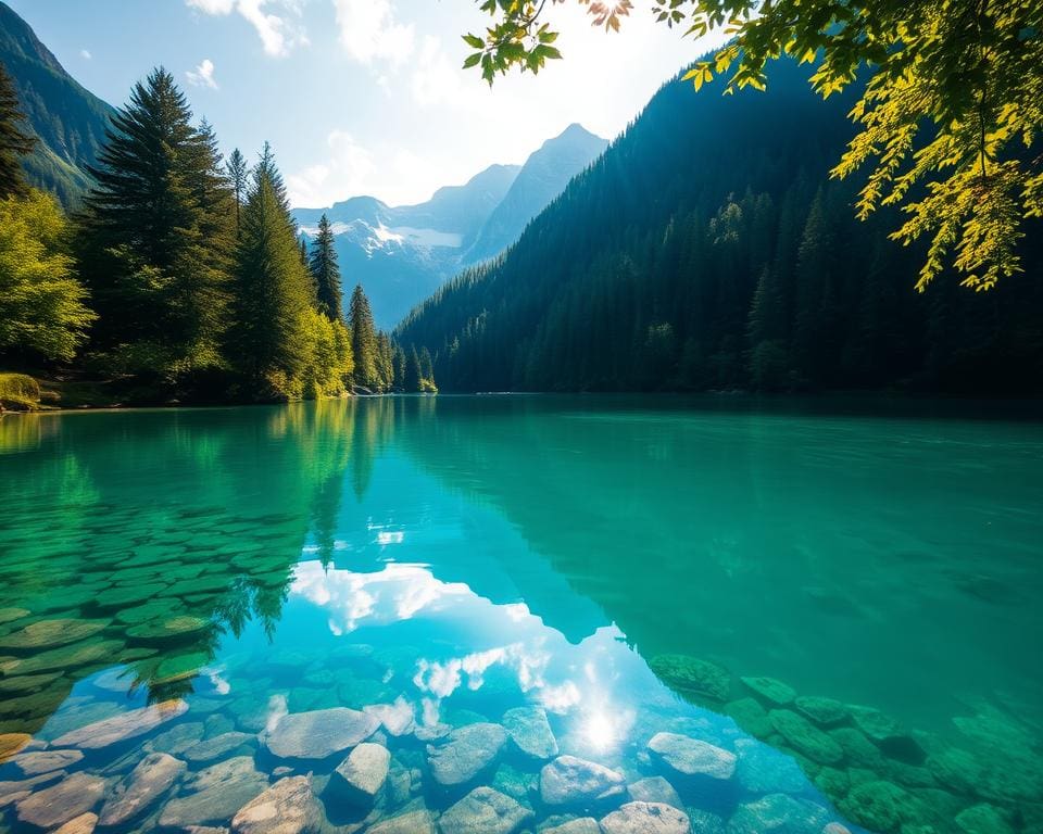 Blausee, magischer Ort in den Schweizer Alpen