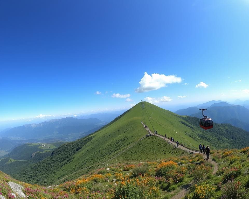 Cabrio-Seilbahn und Panoramawanderungen in Stans