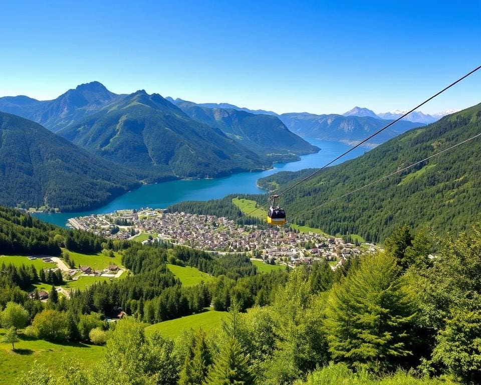 Eben am Achensee: Bergbahnen und Naturschutzgebiet