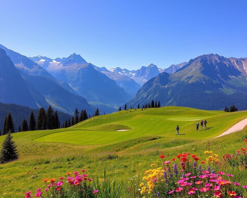 Golfplätze und Wanderungen in Crans-Montana