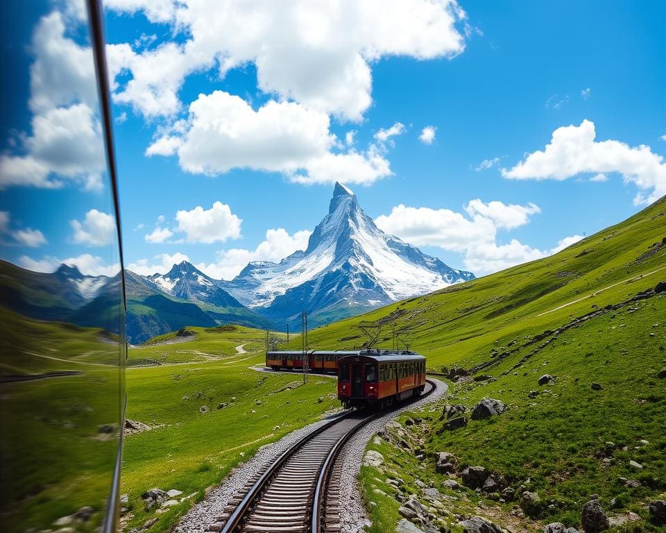 Gornergratbahn und der Blick auf das Matterhorn