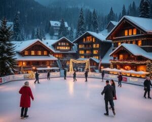 Gstaad: Schlittschuhlaufen und Chalet-Romantik