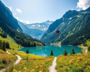 Kandersteg: Wanderungen und Seilbahnfahrten zum Oeschinensee