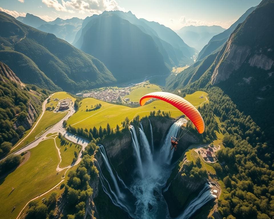 Lauterbrunnen: Paragliding über die Wasserfälle erleben