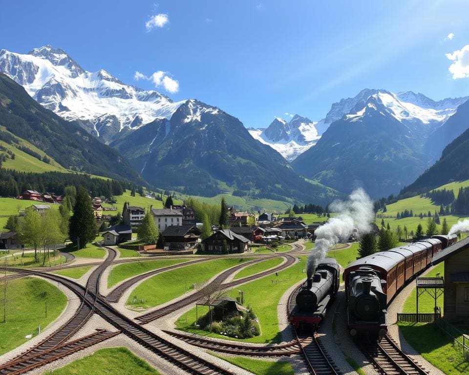 Moutiers: Historische Zugstrecken durch die majestätischen Alpen