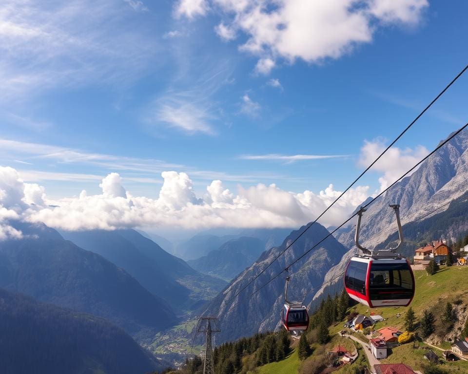 Panorama-Seilbahnfahrten in Briançon