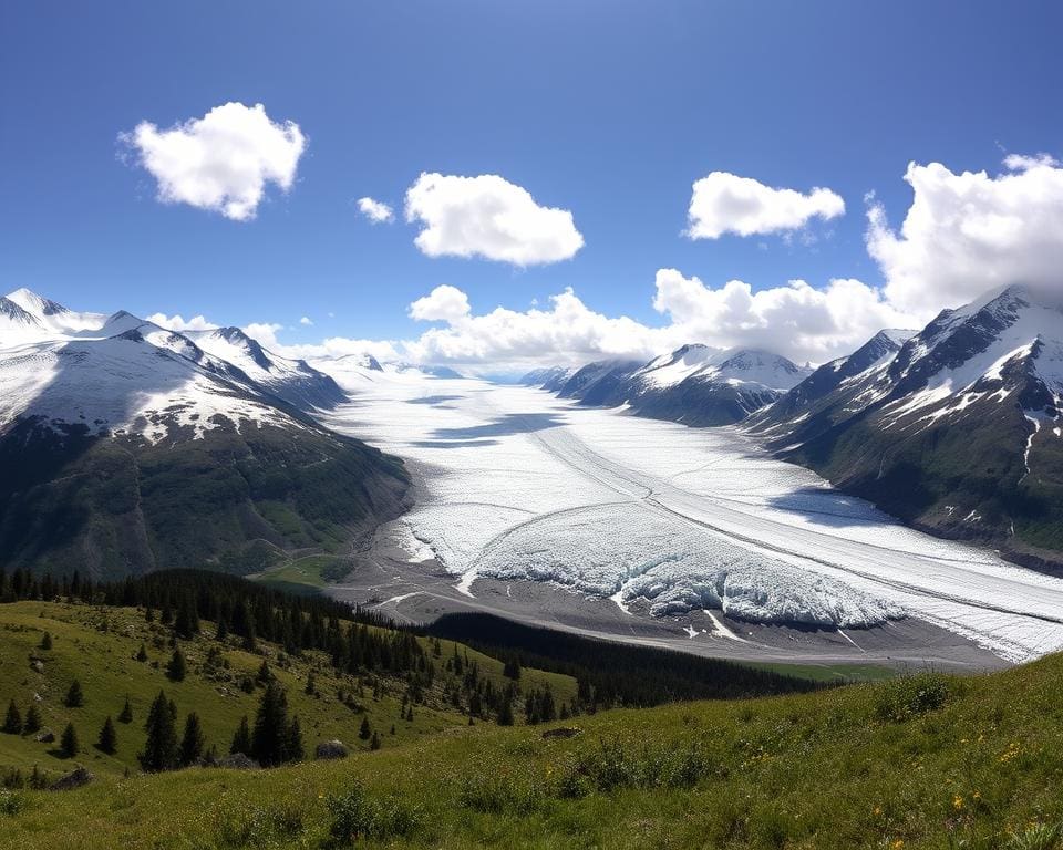 Panoramablick auf den Aletschgletscher