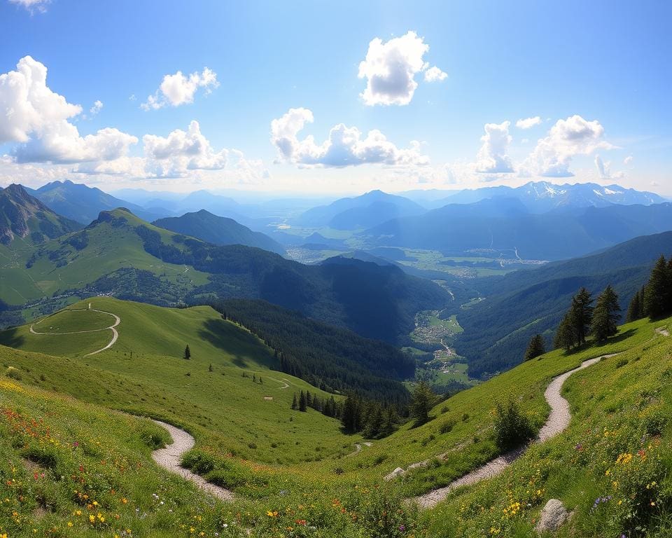 Panoramarundwege in Leysin