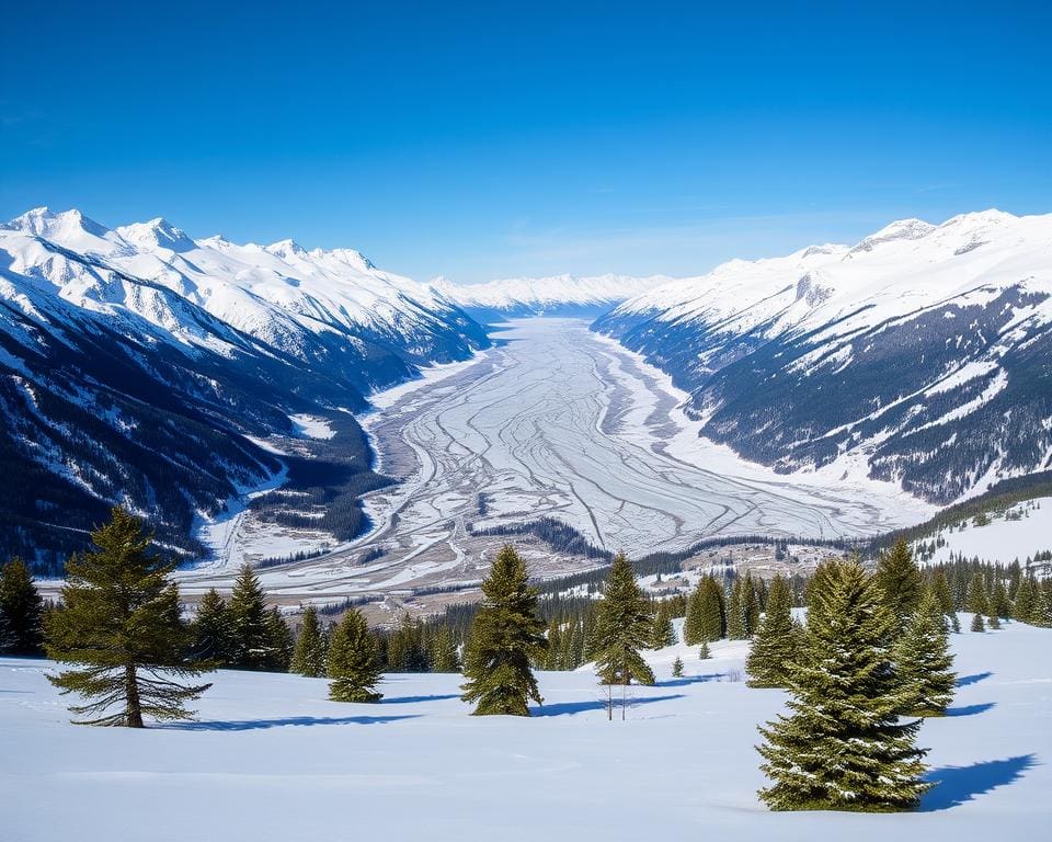 Riederalp: Winterwanderung mit Blick auf den Aletschgletscher