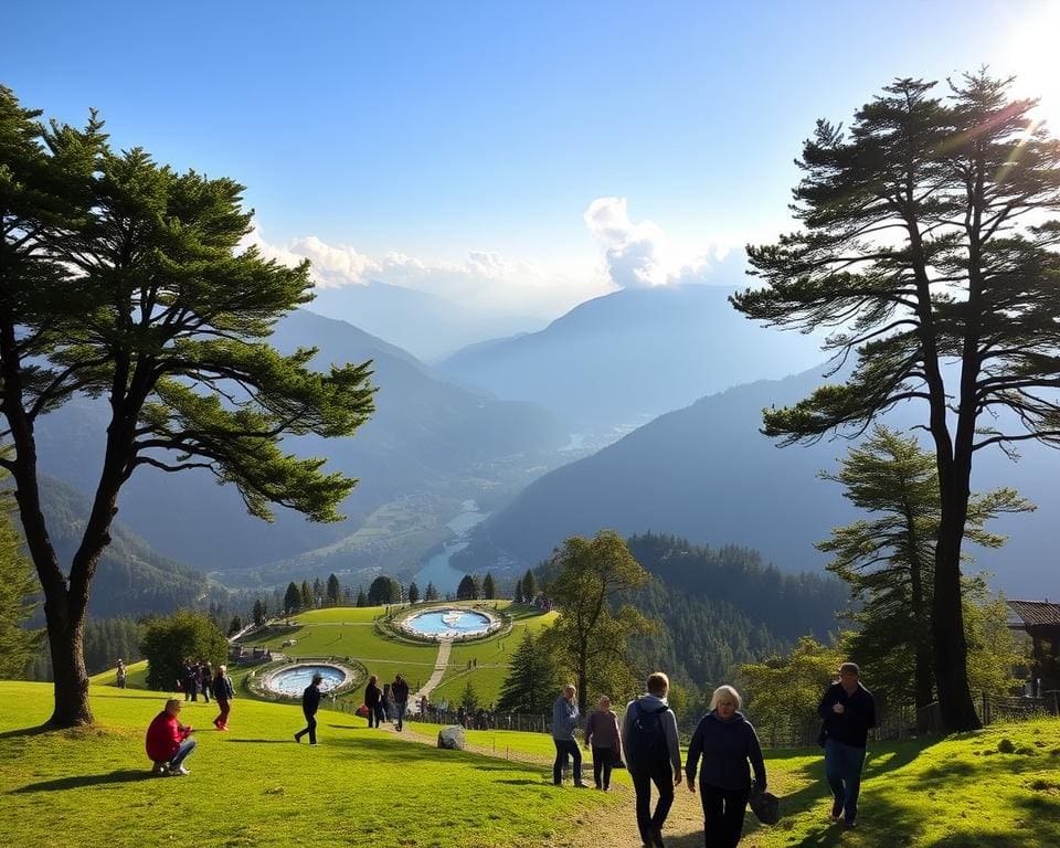 Rigi Kaltbad Erholungssuchende