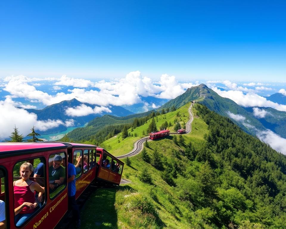 Rigi Zahnradbahn Touristenattraktion