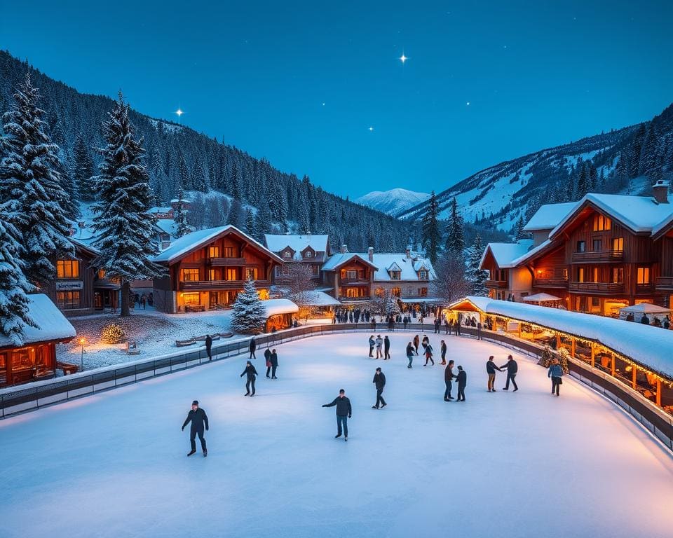 Schlittschuhlaufen in Gstaad