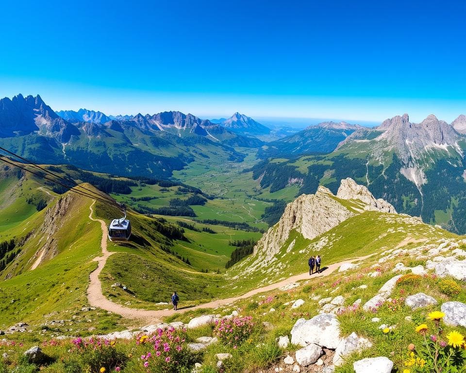 Seilbahnfahrten und Wandern in Kärnten