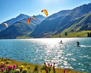 Silvaplana: Kitesurfen und Wandern am Silsersee