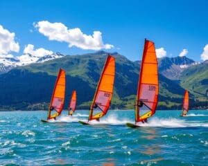 Silvaplana: Windsurfen und Bergsteigen im Engadin