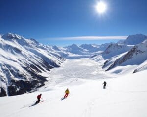 Sölden: Skifahren auf den Gletschern und Après-Ski-Genuss