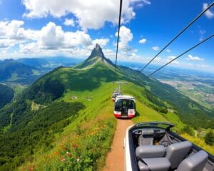 Stans: Fahrt mit der Cabrio-Seilbahn zum Stanserhorn"