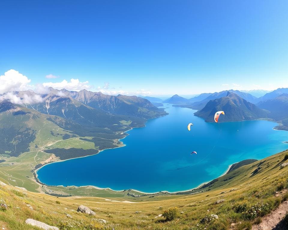 Surlej: Bergwandern und Kitesurfen am Silvaplanasee