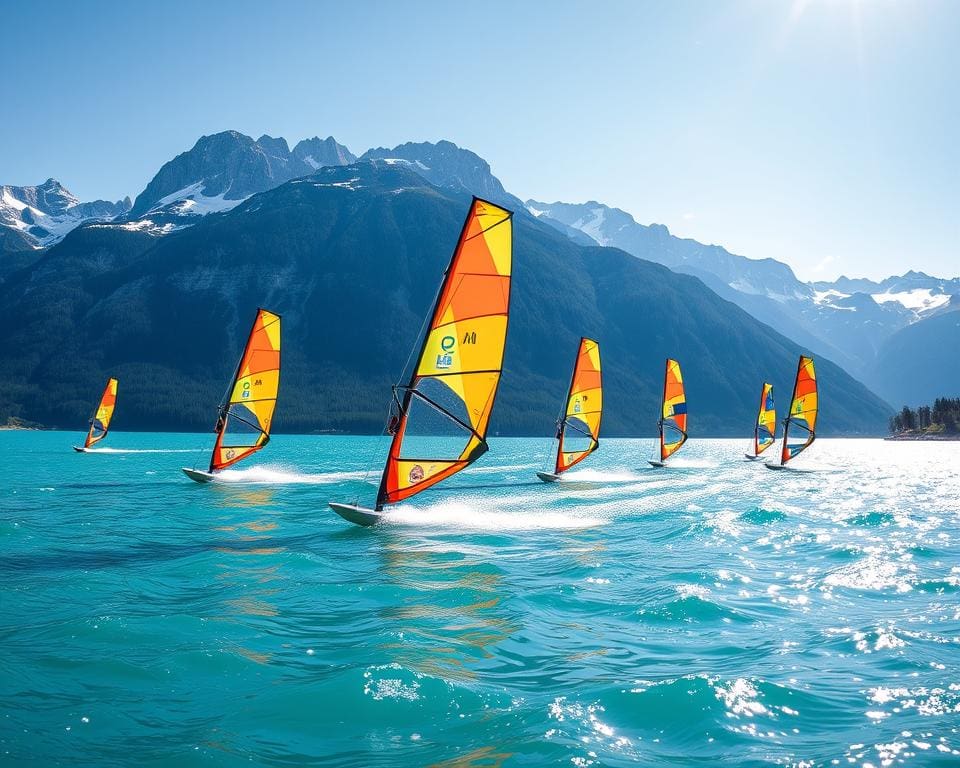 Windsurfen in Silvaplana