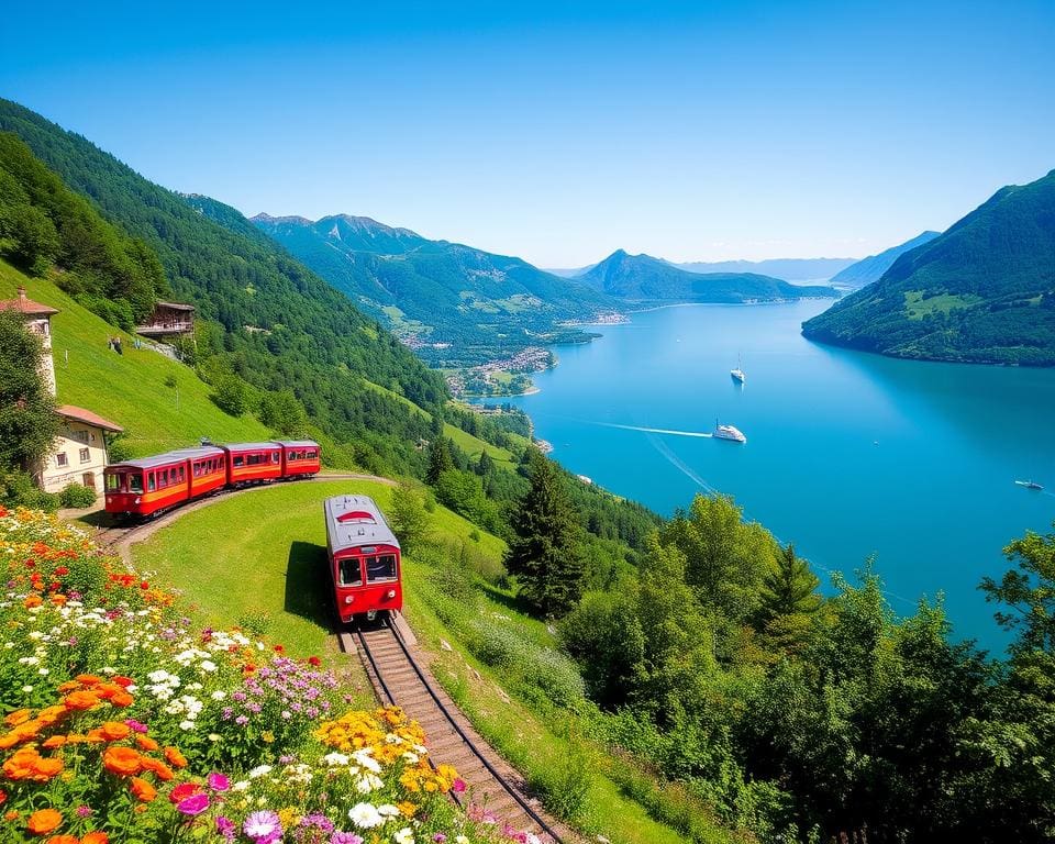 Zahnradbahn und Bootsfahrten am Vierwaldstättersee