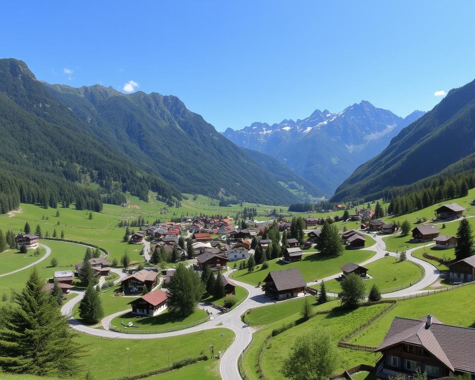 Zweisimmen: Startpunkt für die Route über den Jaunpass