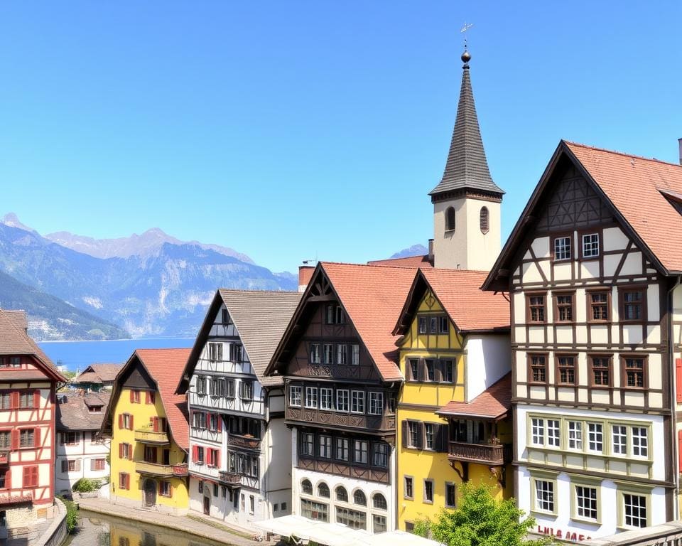 historische Gebäude in Thun