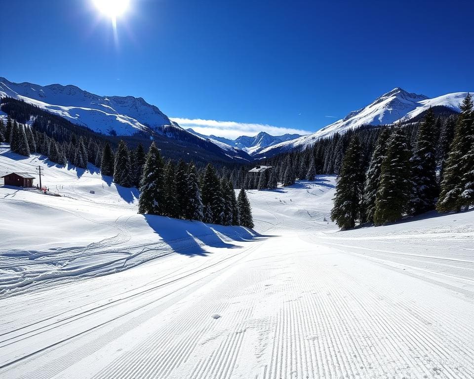 präparierte Pisten in Les Carroz