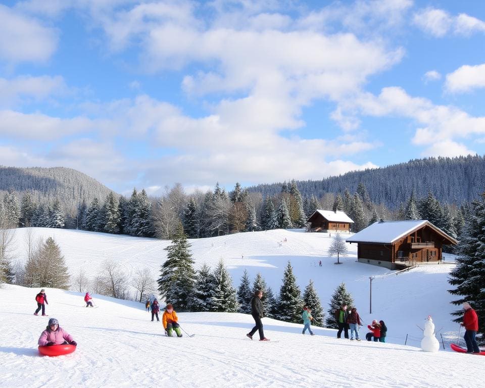 Aktivitäten im Schnee