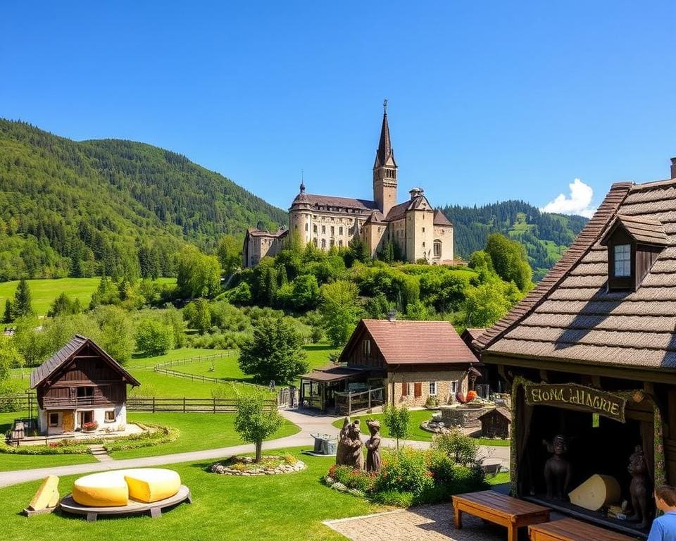 Gruyères: Käseherstellung und Schokoladenfabrik erleben