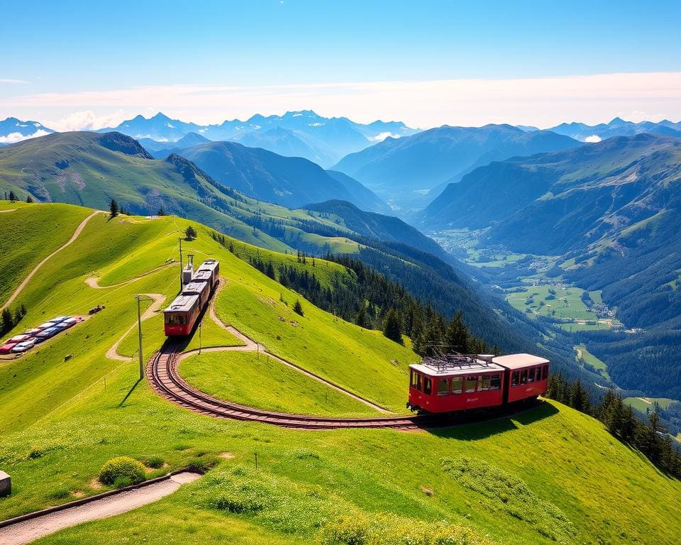 Rigi und Zahnradbahn in der Schweiz