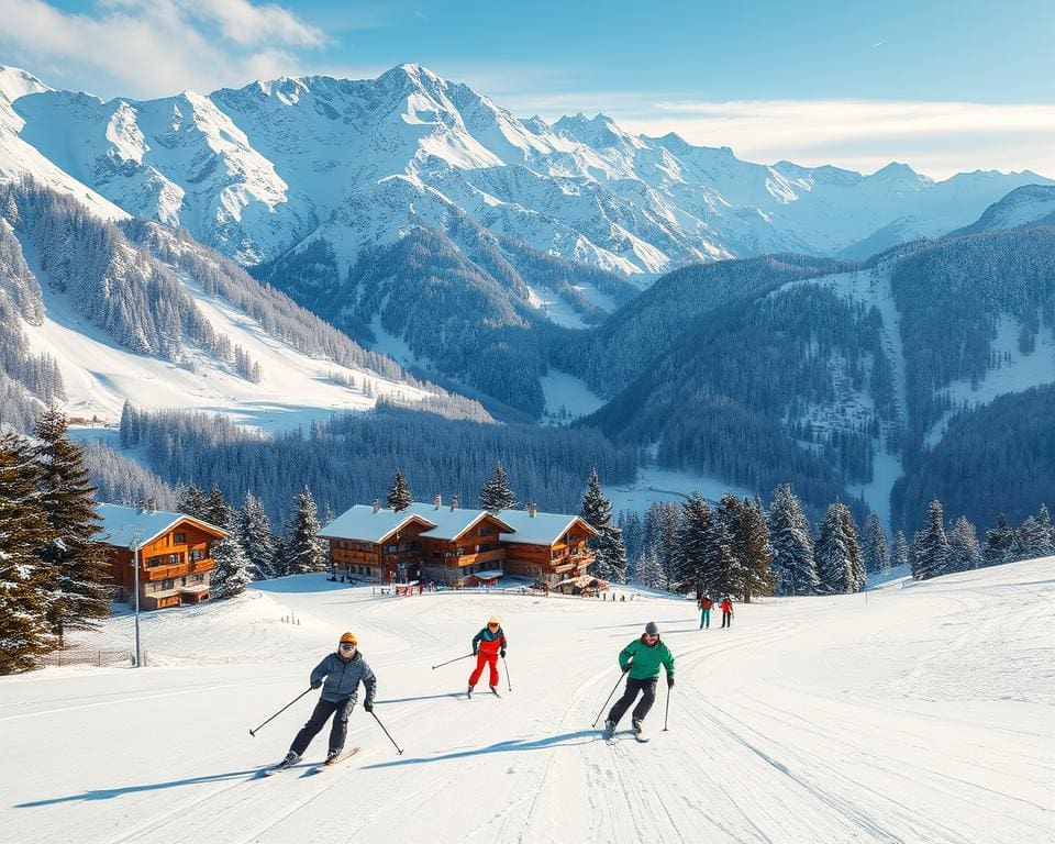 Skifahren und Snowboarden in Leysin