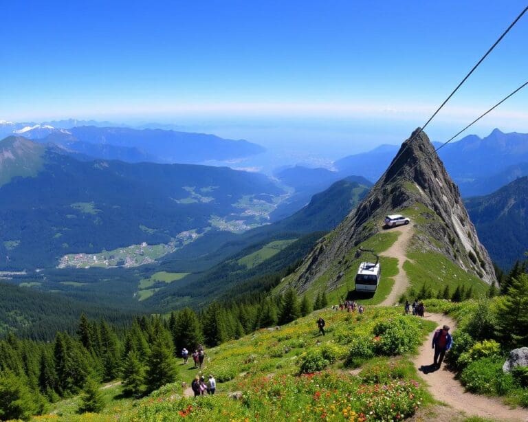 Stans: Seilbahnfahrt und Wanderungen am Stanserhorn