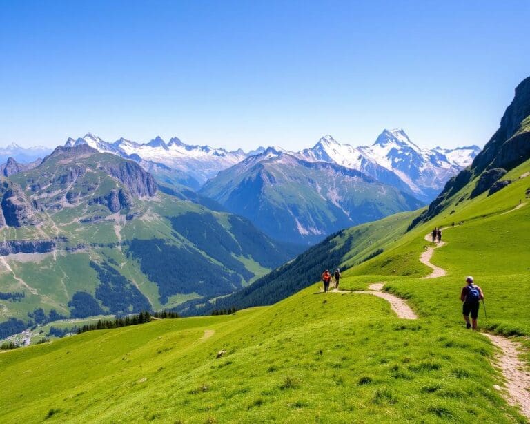 Wengen: Wandern und Aussicht vom Männlichen genießen