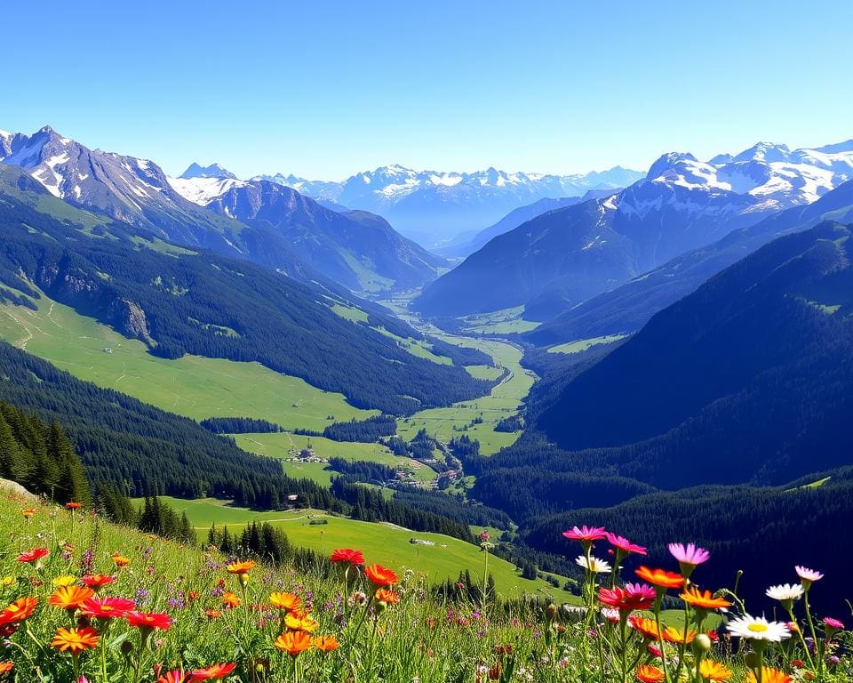 Naturerlebnis in Oberwil mit Schweizer Alpen