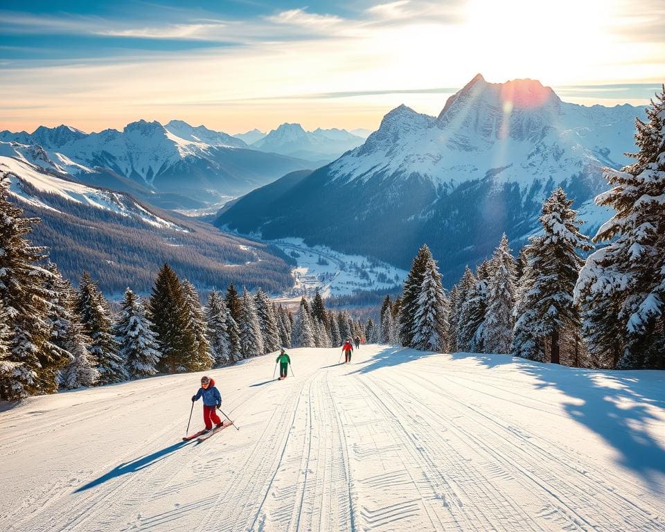 Skifahren in Ortisei, Dolomiten