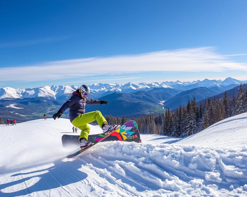 Snowboard im Snowpark Malbun