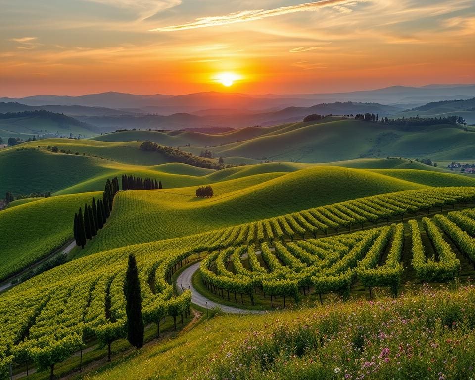 Toskana Natur und Weinbaugebiete