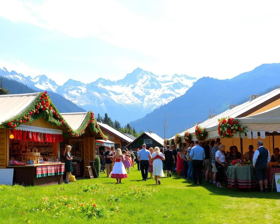 Traditionelle Bergfeste in den deutschen Alpen