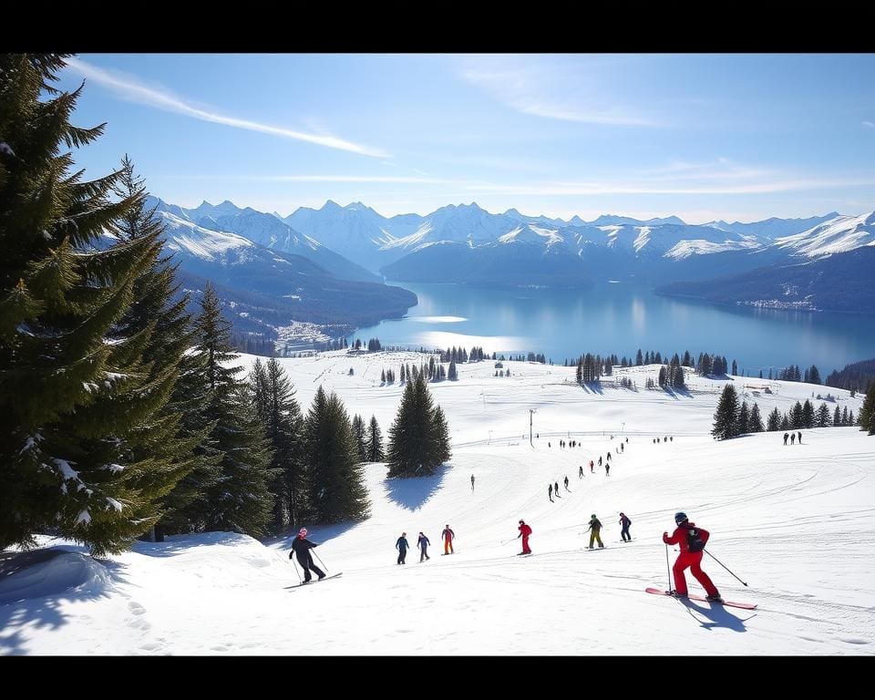 Brunnen: Wintersport mit Blick auf den Vierwaldstättersee