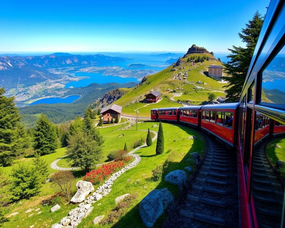 Zahnradbahn auf der Rigi