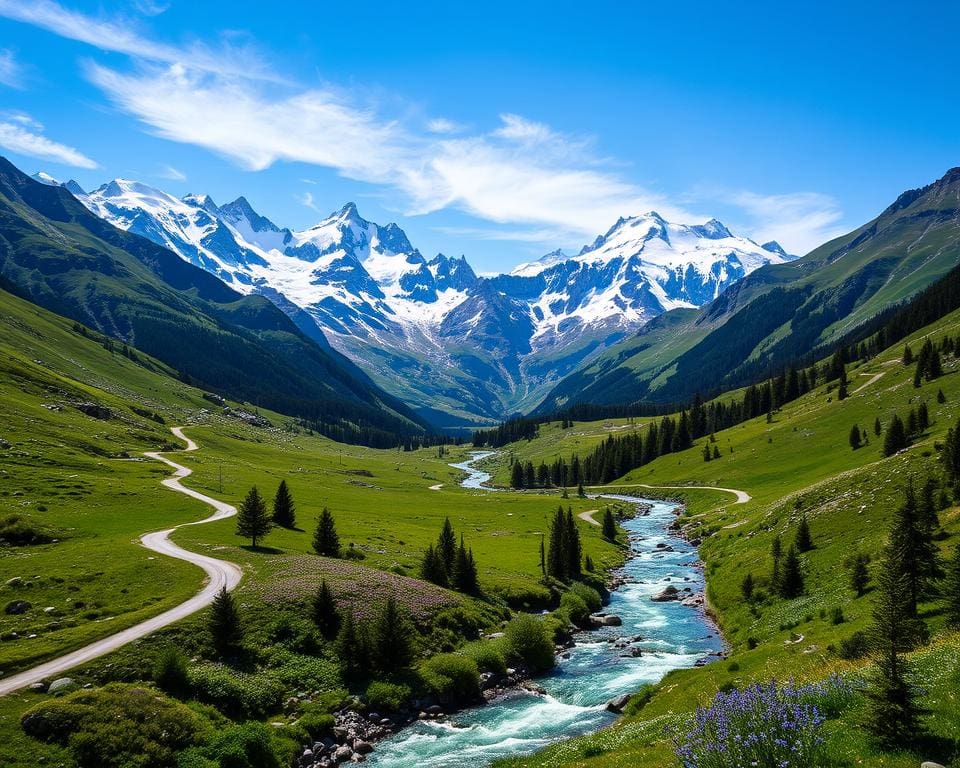 alpine Landschaft in Argentière