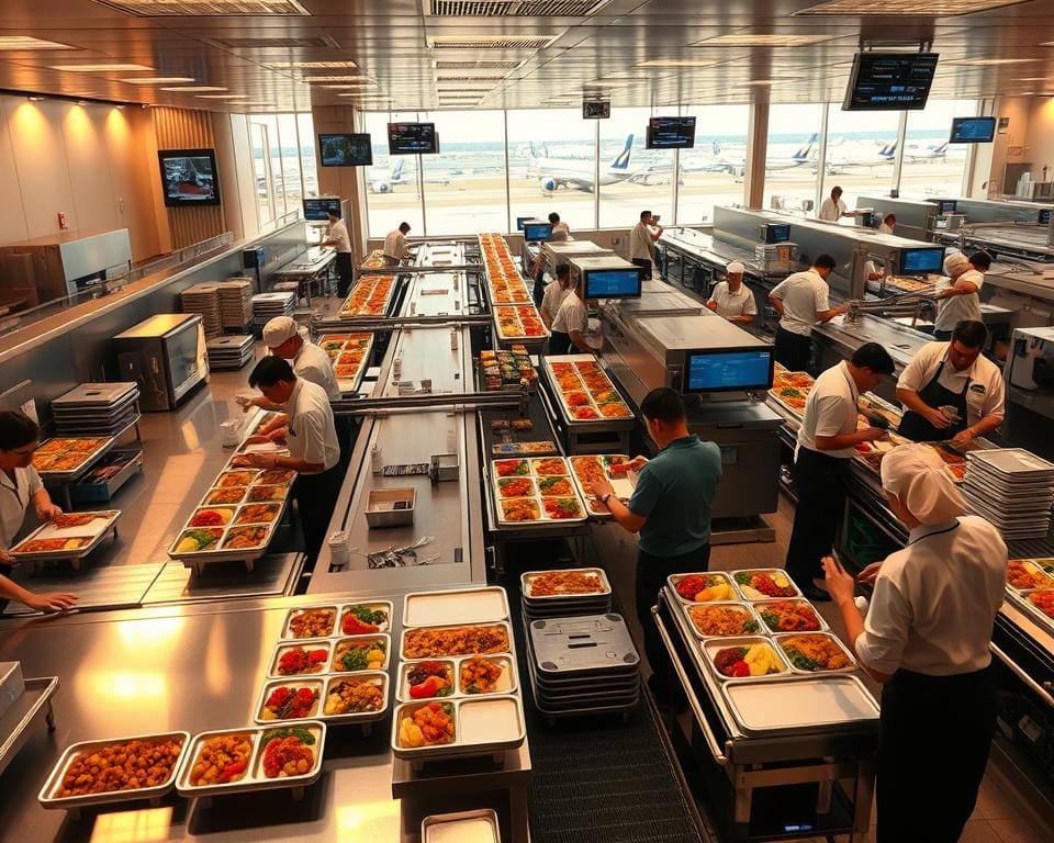 Integration von Technologie in der Airline-Cateringlogistik