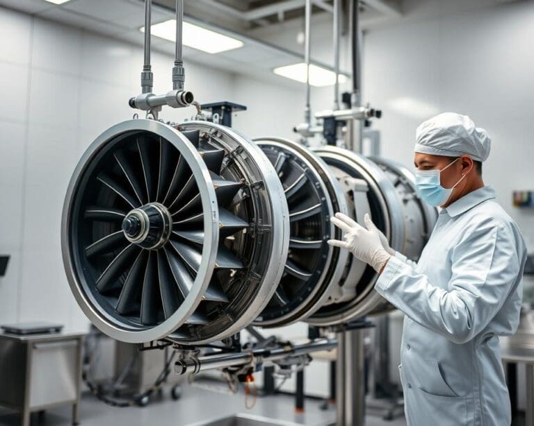 Was prüft ein Zulieferer für Flugzeugturbinen?